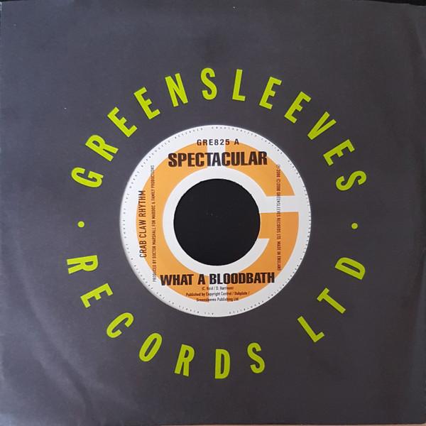 7-дюймовая пластинка SPECTACULAR, ANTHONY B - What A Bloodbath / Mek It If Yuh Tr GRE825 Greensleeves Re Ямайский Регги, Ска и Даб Б/У