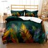 Tropical Leaf Casal All Season Duvet Cover Comforter Bedding Sets Soft Quilt Cover and Pillowcases Boys Single/Double/Queen/King