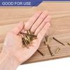 uxcell 120pcs Small Thin Nails, 1.2mm X 8mm (DxL), Small Brass Nails, Hardware Nails for Wooden DIY Decorative Boxes, Household Accessories, Bronze To