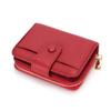2024 New Short Wallets For Women Genuine Leather Card Holders First Layer Of Cowhide Coin Purse 2in1 Zipper Hasp Bifold Wallet