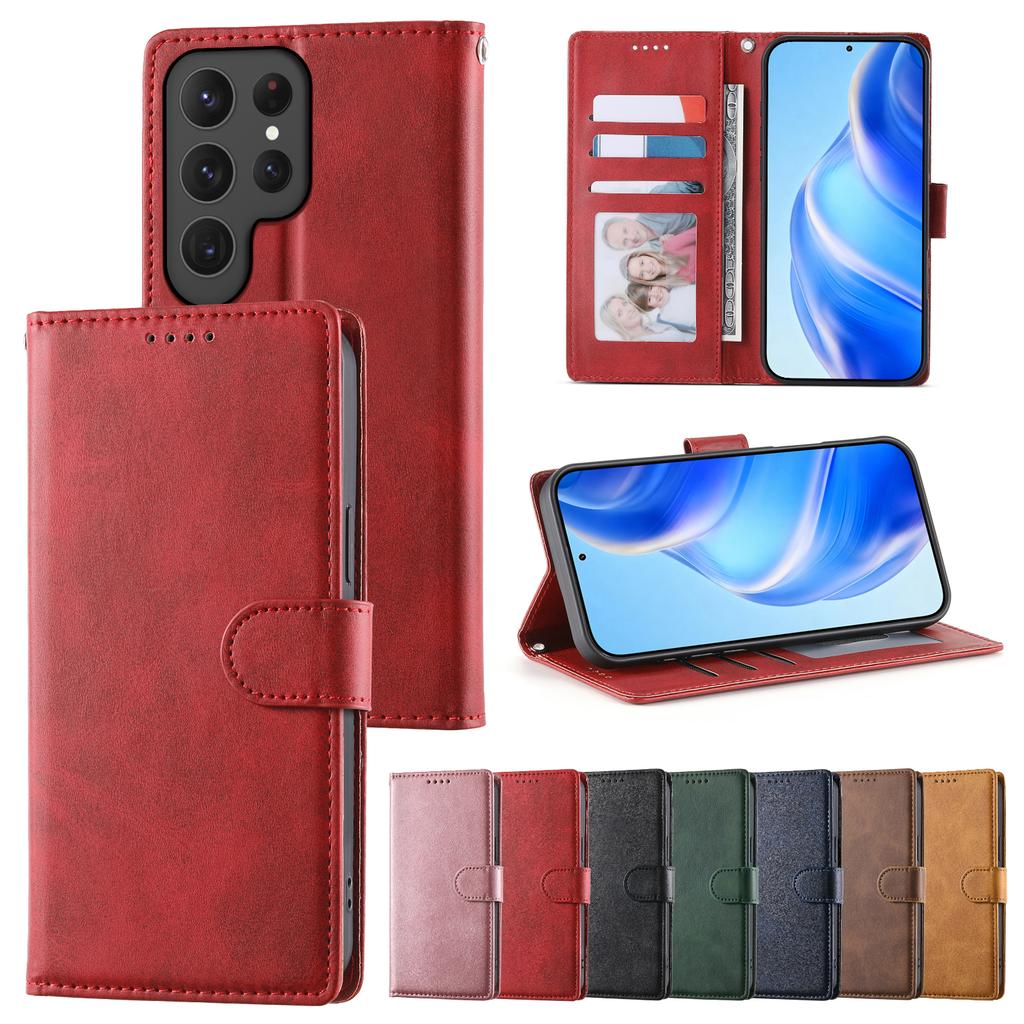 Бизнес-магнитная карта Solt Кошелек-книжка для Samsung S25 Ultra S24 Plus S23 S22 A16 Кожаный кошелек Чехол-книжка с карманом