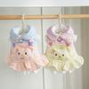 Pet Dog Winter Warm Cotton Dress Set Princess Style Fake Two-Piece Outfit Small Breeds Bichon Teddy