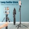 1750mm Wireless Selfie Stick Tripod Stand Foldable Monopod With Led Light For Smartphones Balance Steady Shooting Live