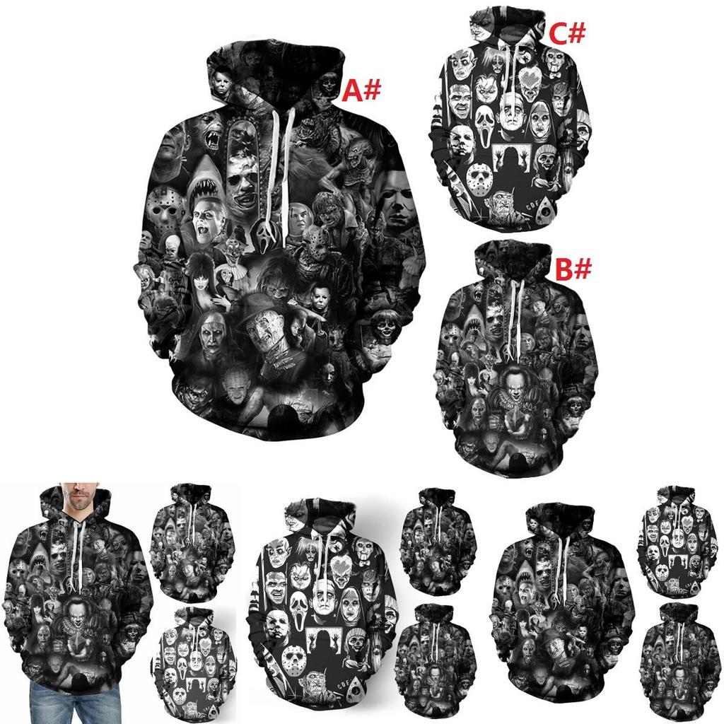 Vibrant 3d Print Skull Hooded Sweatshirt For Men And Women With Soft Breathable Material