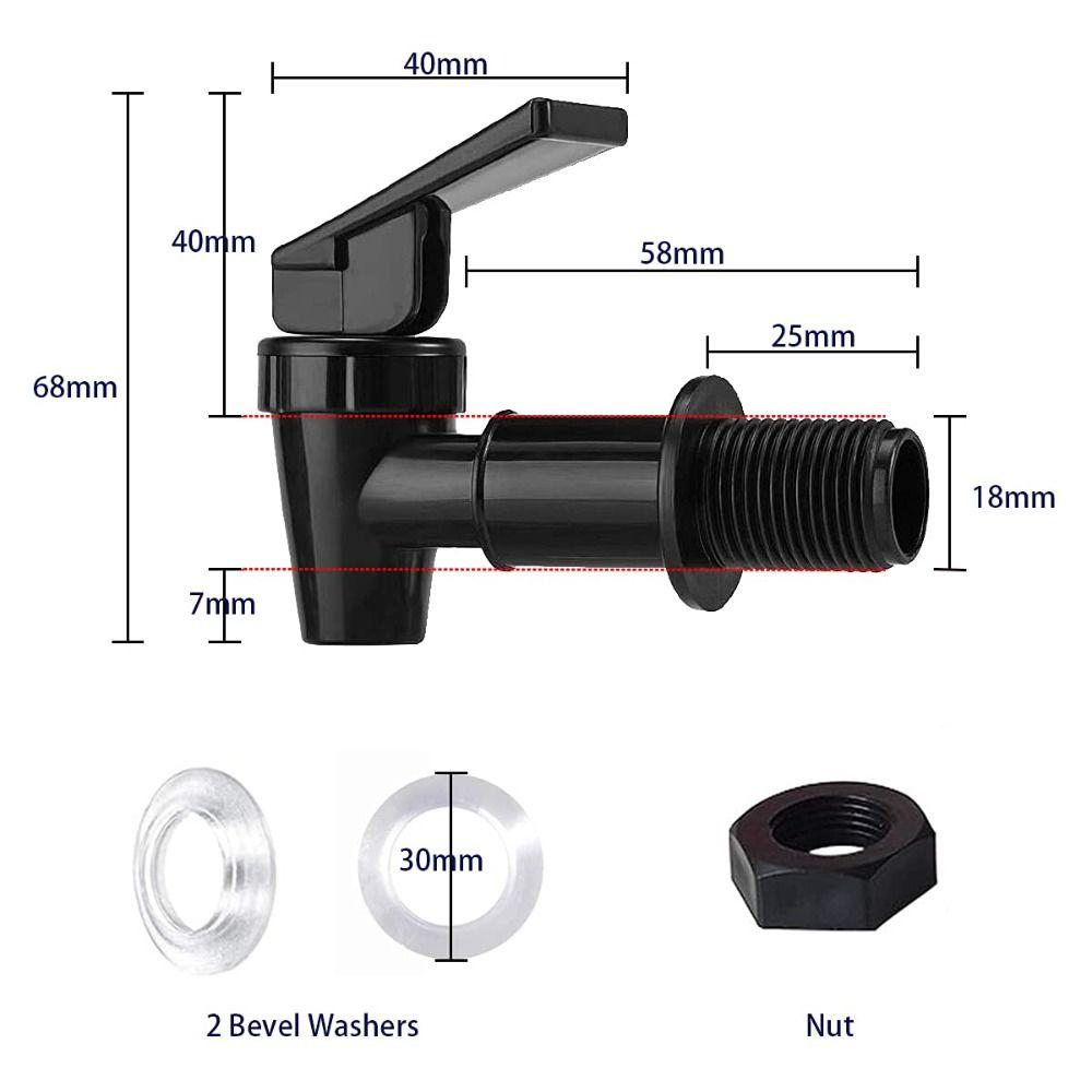 2 Pcs Replacement BPA-Free Plastic Faucet Jug Water Bottle Water Spigot