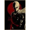 One Punch Man Posters Aesthetic Home Decor HD Print Pictures Living Room Bar Cafe Wall Art Painting Kraft Paper Anime Poster
