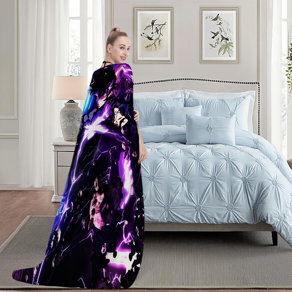 Аниме Одеяло Сон Джин-у Плюшевое Для Сна Диван Коврик для Гостиной S-Solo L-Leveling Комната Офис Спальня День рождения Дом Путешествия Детские Подарки