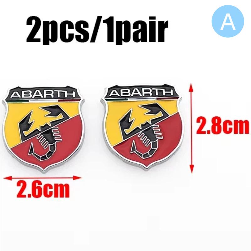 3D Металлический логотип скорпиона Abarth на крыло автомобиля, боковой логотип, задний бампер, задняя дверь, багажник, задняя эмблема автомобиля, наклейка, стайлинг, аксессуары
