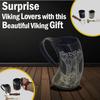 Viking Drinking OX Horn | Tankard | Mug | Cup for Ale, Beer, Mead, Wine, Shot Glass, Bottle Opener |100% Leak Free | Natural and Handmade