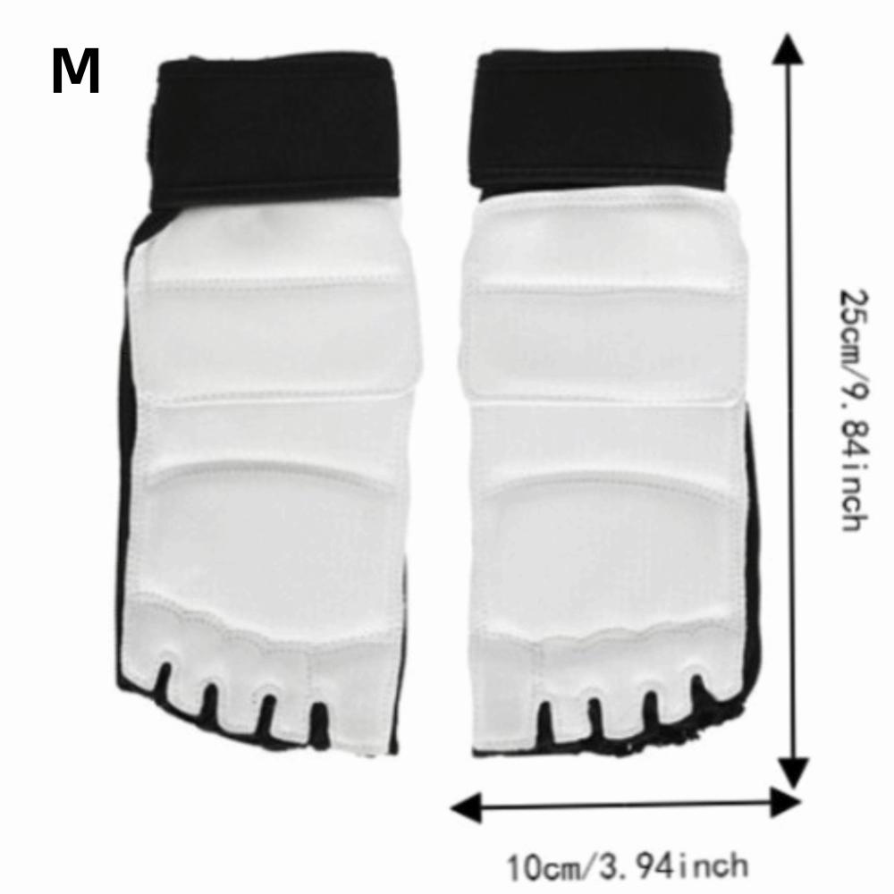 2pcs Breathable Mesh Martial Arts Foot Guard PU Fingerless Boxing Gloves Kickboxing Practice