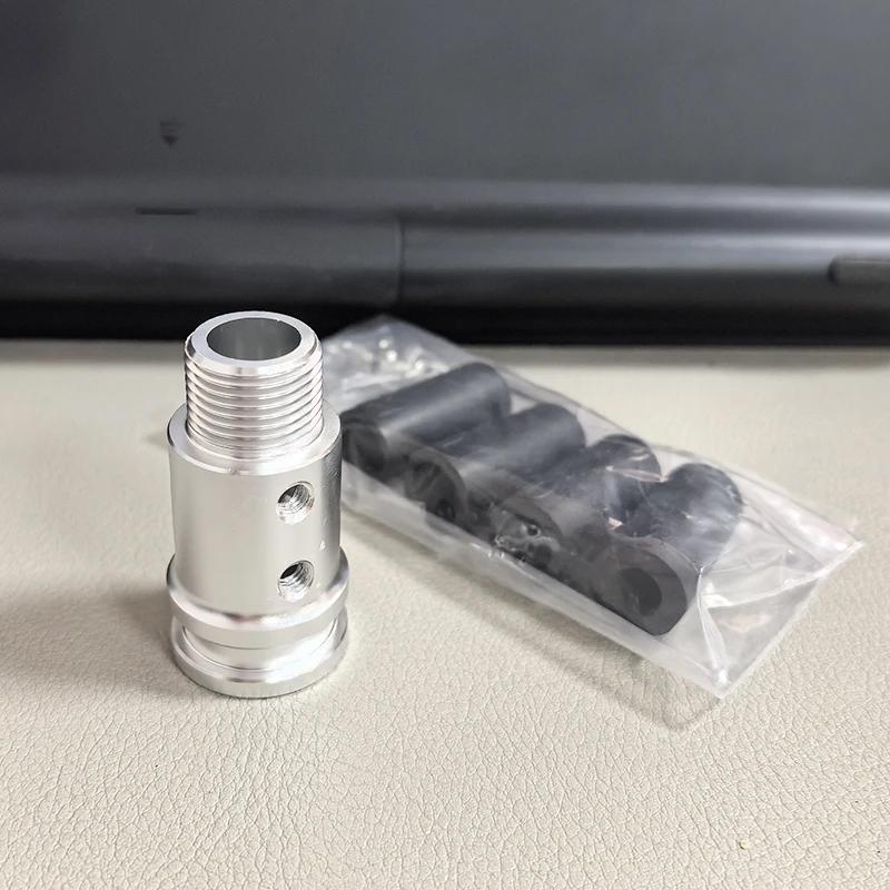 Универсальный адаптер ручки механической коробки передач для резьбы M18x1.5/M10x1.5/M12x1.25, из алюминиевого сплава, для автомобиля, для гоночной игры