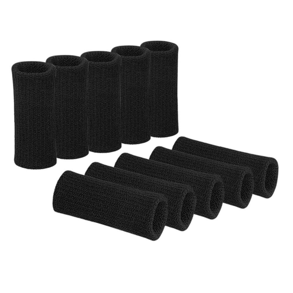 10Pcs Soft Finger Compression Sleeves Cotton Breathable Finger Sleeve Protectors Basketball