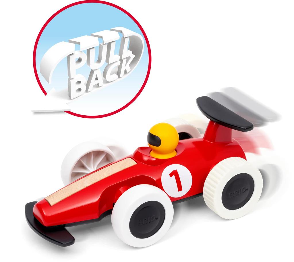 BRIO WORLD Большая гоночная машина с инерционным двигателем 30308 Возраст от 18 месяцев и старше (Гоночные автомобили, транспортные средства, игрушки)