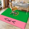 AKA logo Printed Absorbent Washable Carpet, Non-Slip Bathroom Mats, Kitchen Rugs, Yoga Mat,Living Room Entrance, Camping Picnic Rugs
