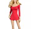 Toy Hobby Accessories for Action Figures Compatible with TBLeague Body DMTOYS Normal Body Red Tight One Piece Shot Skirt Head and Shoes Not
