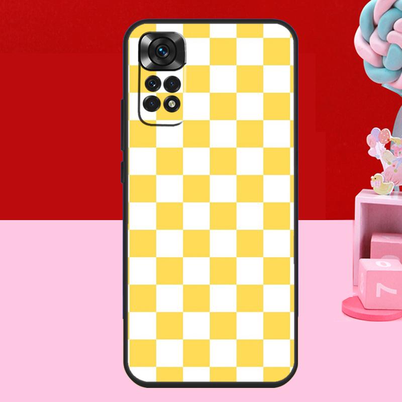 Клетчатый чехол-клетка для Xiaomi Redmi Note 14 13 12 11 10 15 Pro Plus Redmi 15 C 10C 12C 13C 14C Мягкий чехол