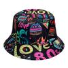 New American flag printed sun-protective hat - creative and unique fisherman's hat for spring and summer, UV protection cap