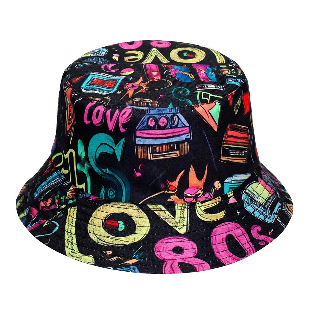New American flag printed sun-protective hat - creative and unique fisherman's hat for spring and summer, UV protection cap