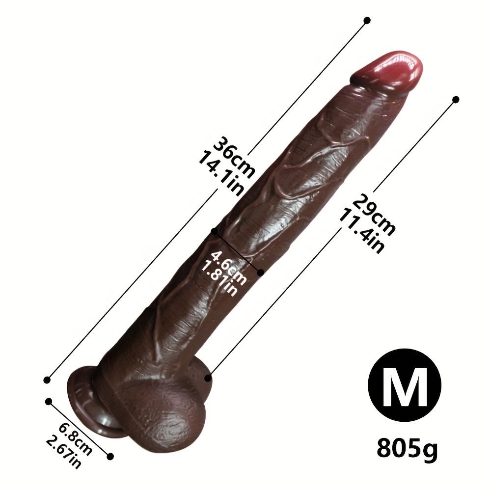 16.5 Inch Extra Large Dildo – Soft Silicone Realistic Penis, Giant XL Thick Dildo with Suction Cup, Flexible G-Spot Stimulator for Men & Women