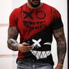 High Quality 3D Printed Expression Summer New Funny Hip-hop Top Casual Plus Size T-shirt