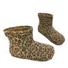 Женские зимние ботильоны на плоской подошве из леопардовой замши с короткими плюшевыми зимними хлопковыми ботинками 2025 года, дизайнерские теплые повседневные удобные ботинки для женщин