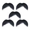 5 Pieces Self Adhesion Fake Mustache Costume Accessories for Masquerade Party