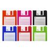 6 шт. Силиконовые подставки под стаканы Floppy Disk Нескользящие Декор для стола Подставки Силиконовая текстура Идеально для кухни Повседневное использование