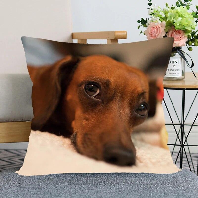 Такса животное Лидер продаж наволочка новогоднее украшение свадьба