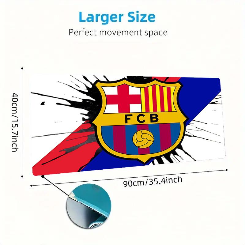Futbol Club Barcelona4 Print Cushion Non-slip Laptop Tablet Big Mousepad XXL Mat Mini PC Playmat With Lock edge