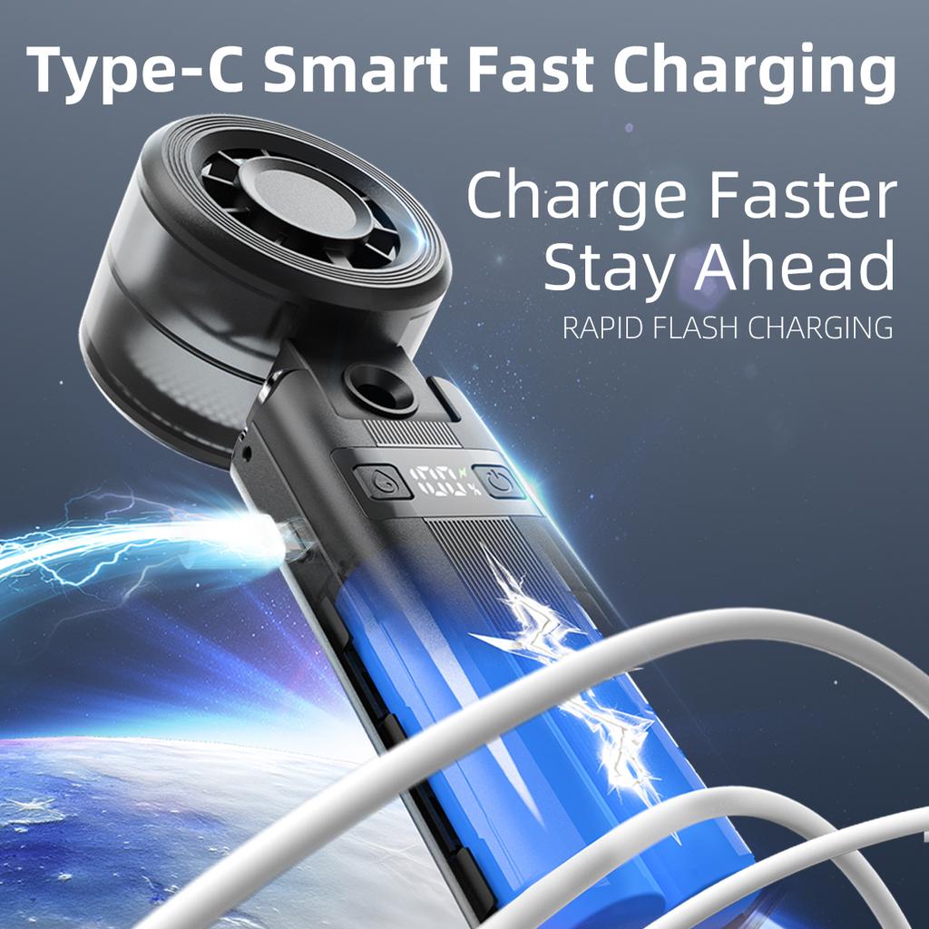 Portable Cooling Fan P9 Type-C Charging Long Lasting Mini Fans Hands-free for Business Hotel School Use