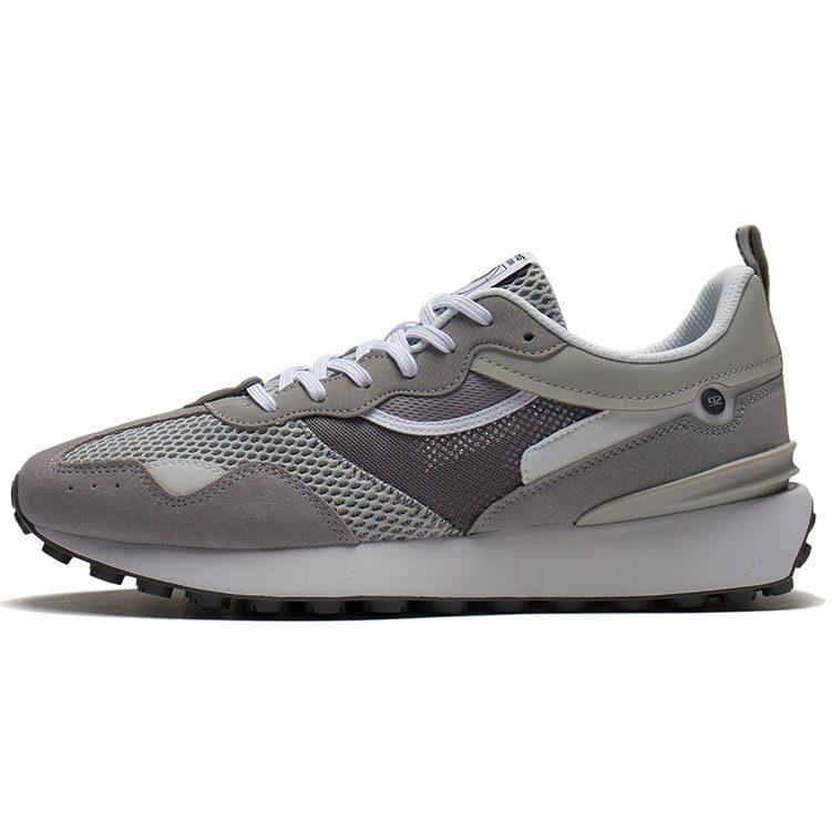 Li Ning Fangyuan Classic Нескользящие Износостойкие Низкие Спортивные Повседневные Кроссовки Мужские Серые AGCS017-2