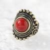 Винтажное кольцо с красным камнем: Трендовый, Универсальный Нишевый Дизайн