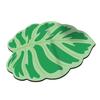 Realistic 3D Leaf Rug Irregular Leaf Shaped Floor Mat Anti Slip Green Leaf Doormat for Bathroom