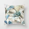 Oil Painting Floral Ginkgo Leaf Printed Cushion Cover Double Sided Art Pillow Case for Living Room Sofa Bedroom Decor Case