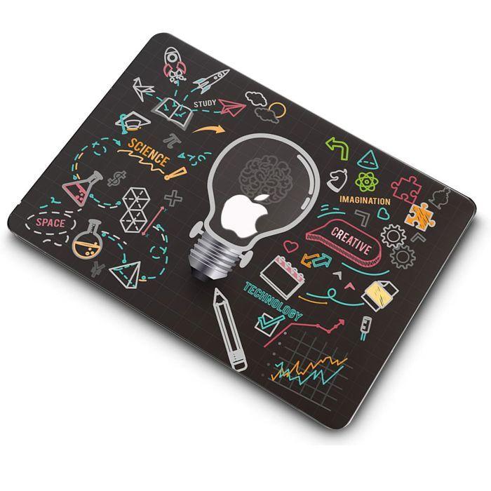 Защитный чехол для MacBook Air 15 дюймов - BOOLING - M4 M3 M2 - Ультратонкий - Нескользящий - Научный узор