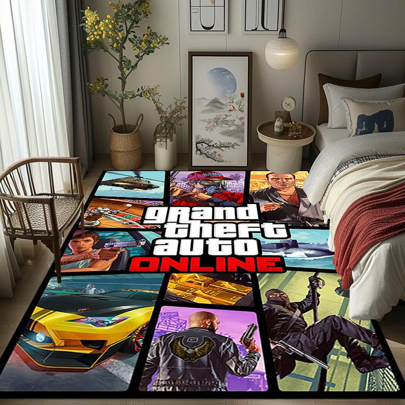Grand Theft Auto Online: High-Octane Adventure carpet Suitable for all seasons Home Decor Fashion Christmas gifts Art