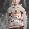 Kids Clothes Boys Hoodies Long Sleeve 3D Santa Claus Print Children Spring Fall Clothes Stylish Christmas Party Girl Clothes Top