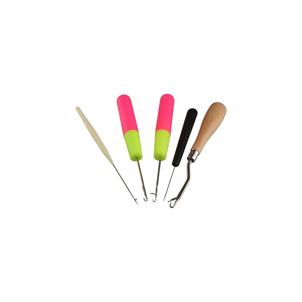 Extension Tools Wig Making Tools 5 Pcs/set Wig Crochet Needles Hair Weave Needle Dreadlock Crochet