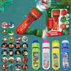 Children Christmas Projector Flashlight Cute Cartoon Animal Letter Fruit Early Education Story Fun Projector Toy