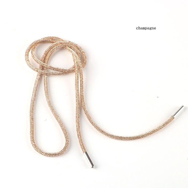 1 шт., шнурки для обуви со стразами, роскошные радужные бриллиантовые шнурки для обуви, кроссовки, круглые шнурки, 100 см