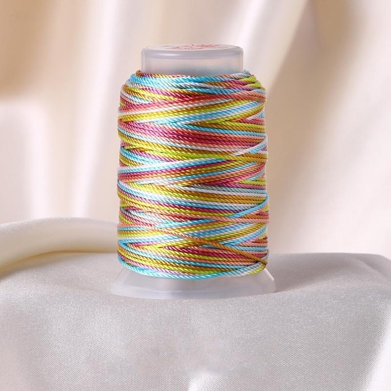 1 моток сделай сам многопрядная нить ручная нить браслет с градиентной нитью полиамидное волокно веревка плетение плетеная веревка 18 прядей
