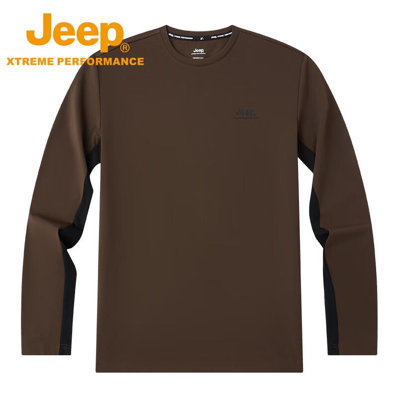 Jeep Men's Outdoor Breathable Long Sleeve Quick-Dry Shirt