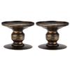 2Pcs Candle Holders Iron Pillar Retro Simplistic Sturdy Durable Candle Pedestal for Wedding Party Home