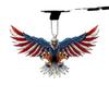 Уникальный 2D Американский флаг Орел Украшение для салона автомобиля Заднее зеркало Брелок