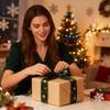 Праздничная лента Декоративная упаковка 78 дюймов Бархатная рождественская лента для венка, букета, торта, выпечки, украшений, свадьбы, цветов