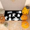 Хэллоуин Призрак Бу Праздничный Коврик для Двери Нескользящий Моющийся Внутренний Наружный Ковер для Входной Двери Прихожей Праздничное Украшение Дома
