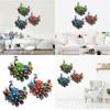 Artistic Peacocks Wall Sculpture Intricate Iron Craftsmanship Stylish for Courtyard Balcony Wall Hanging Decoration Accessorie