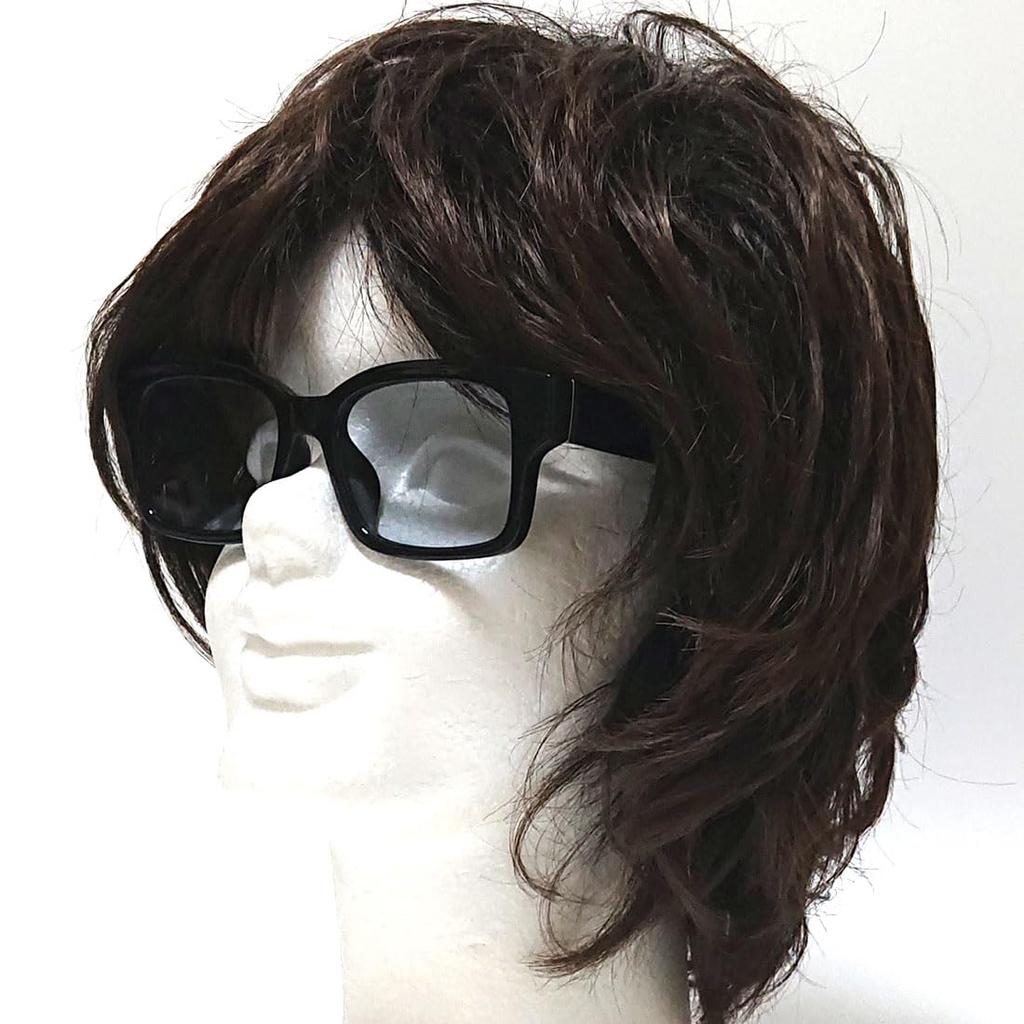[FashionBerry] Black x Light Gray Sunglasses for Men and Women, Square, Big Frame, 99% UV Protection, Fashion Glasses, Clear Lenses, Colored Lenses,