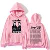 O-Oasis Live 25 Tour Hoodies Rock Band Punk Men Women Clothing Fashion Hip Hop Long Sleeves Hooded Sweatshirt Oversized Pullover