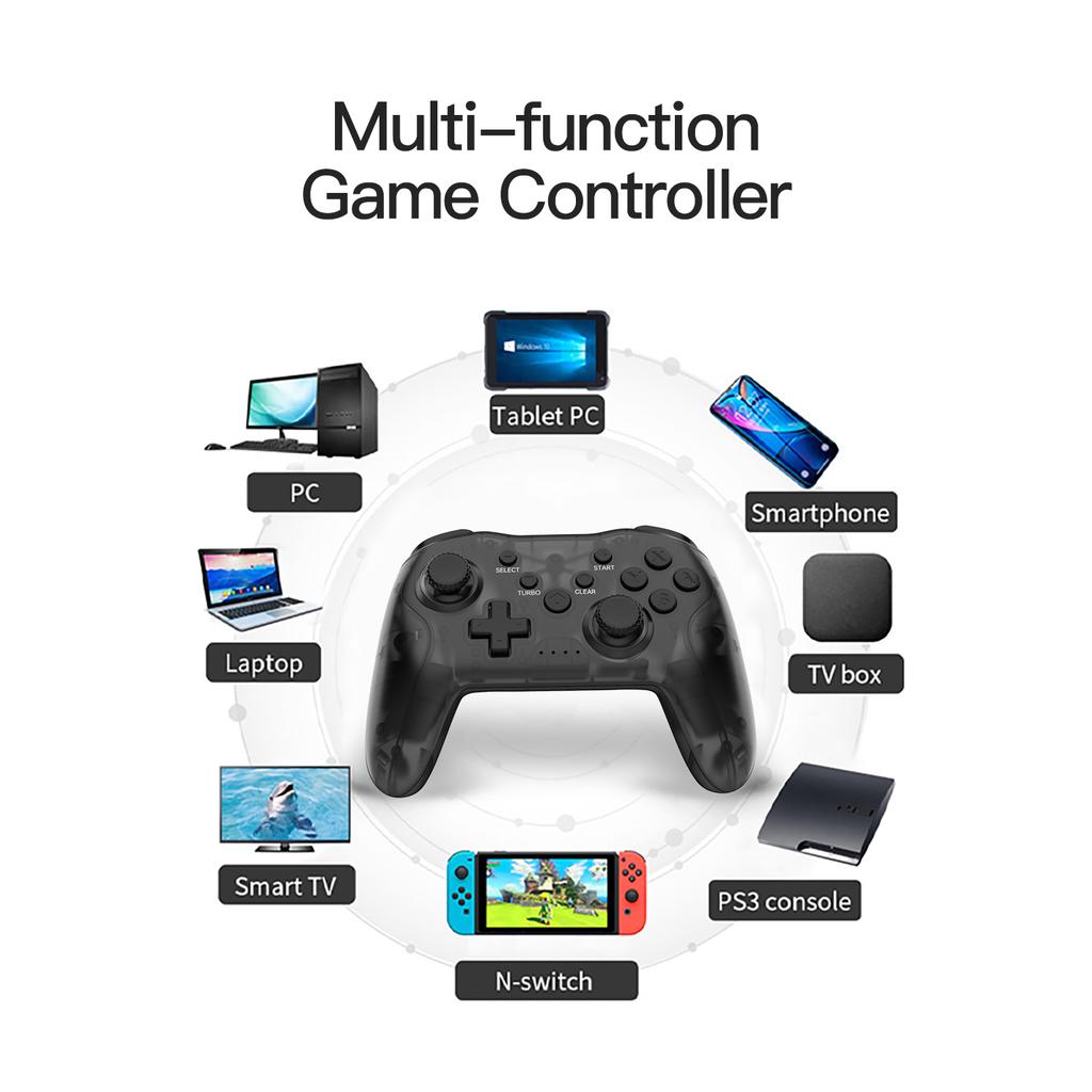 GAMINJA BT Portable Gaming Console Mobile Gaming Controller with Wireless for Nintendo Switch / PC Joystick Game Controller